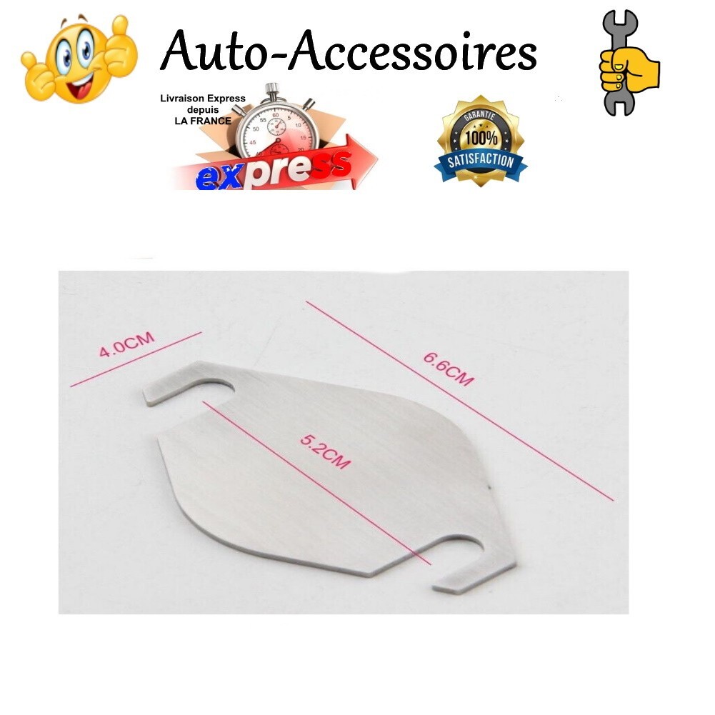 Plaque Obturation Vanne EGR Pour 2.0 HDI - Compatible 307, 308, 407, 3008, 5008, 607 - 2 Pièces