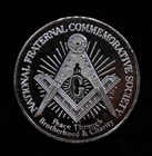 1376 FREEMASON National Commemorative Society 925 Sterling Silver round C1314