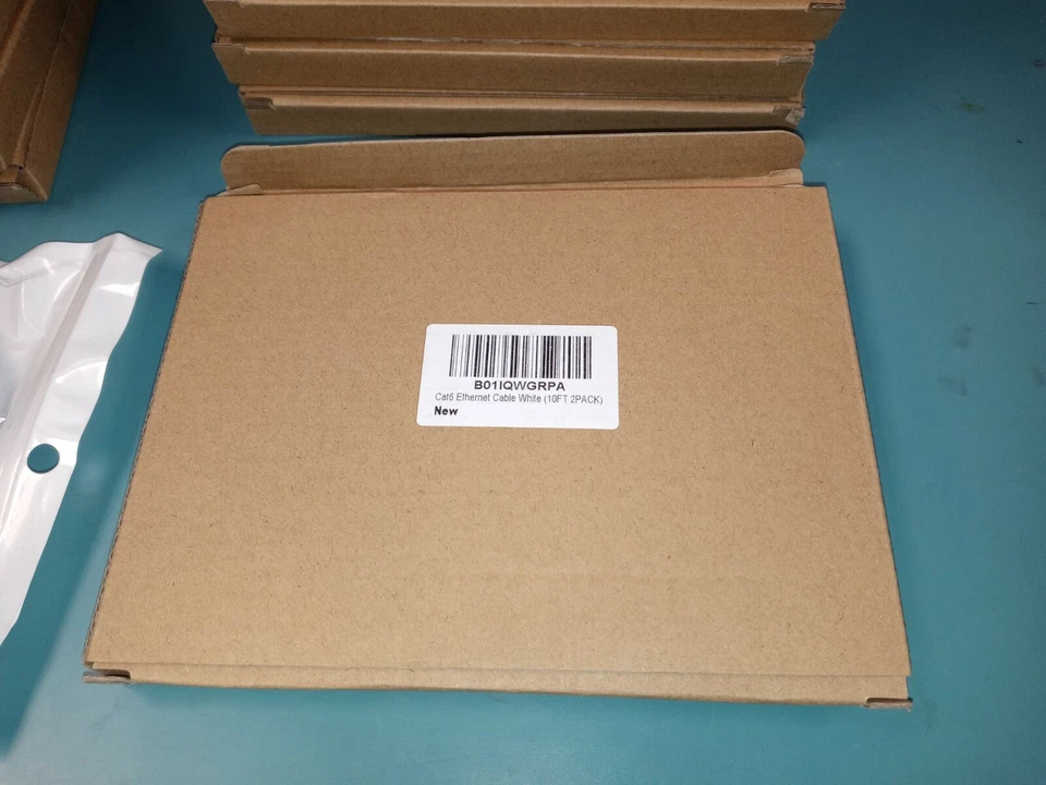 lot of 19 Cat 6 Ethernet Cable 10 ft - Flat Internet Network Lan patch cord - Image 2 of 4