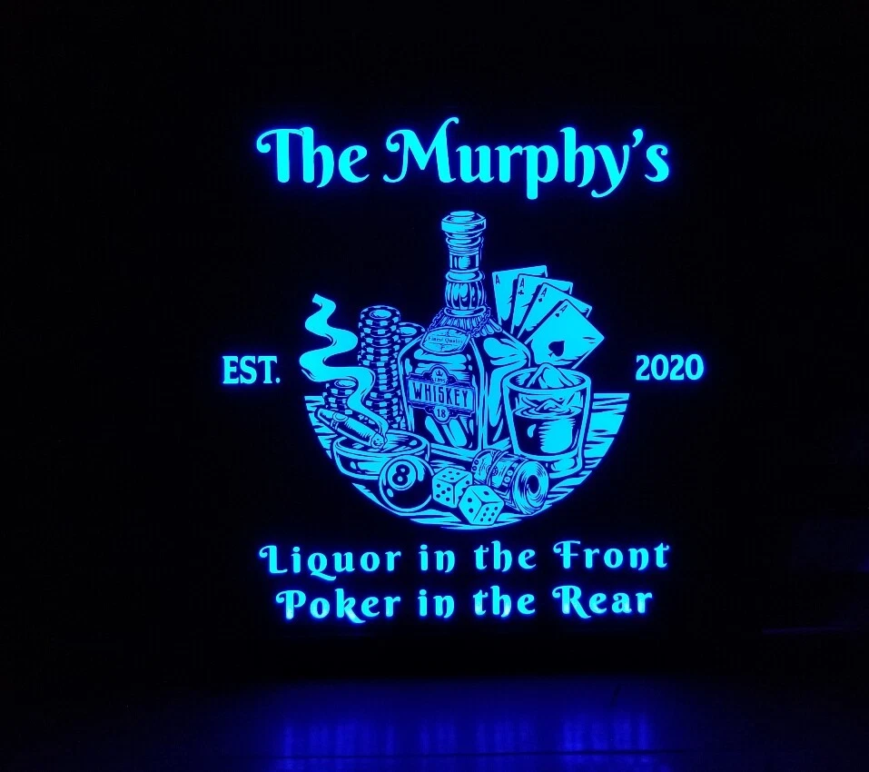 Letrero LED de whisky personalizado personalizado, letrero de pub de bar en casa, letrero iluminado Foto 4 de 4