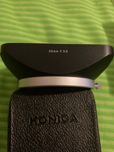 KONICA 28mm F3.5 Metal Lens Hood 55mm with Original case - Picture 3 of 3