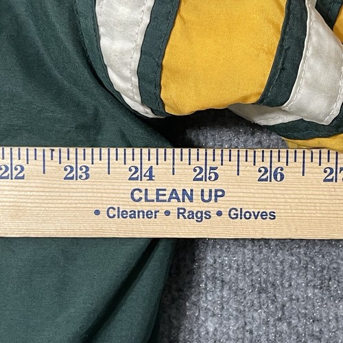 Vintage Green Bay Packers NFL 90s Logo 7 Puffer Winter Jacket Men's Size Large - Picture 8 of 9