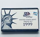 1999-S Complete 9 Coin U.S. Mint Proof Set with Box and Coa