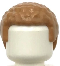 Lego New Medium Nougat Minifigure Hair Male w/ Coiled Texture Part