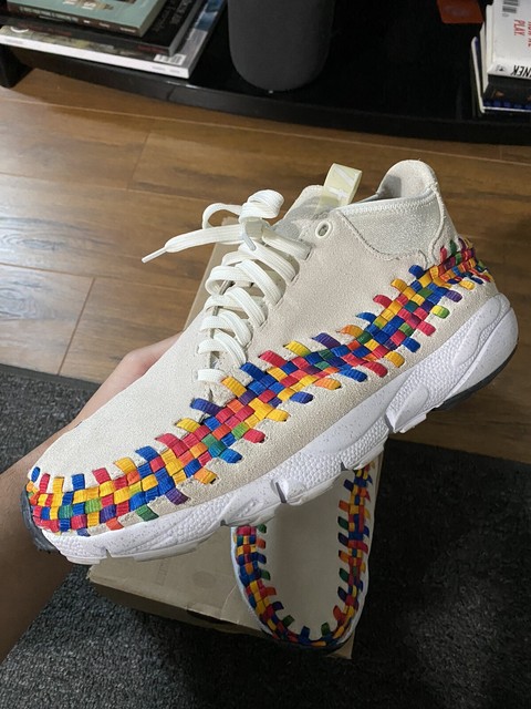 nike footscape woven rainbow