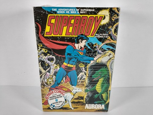1974 Aurora Comic Scenes Superboy Model Kit # 186 ~ Sealed Box ~ Box Crease - Picture 4 of 10