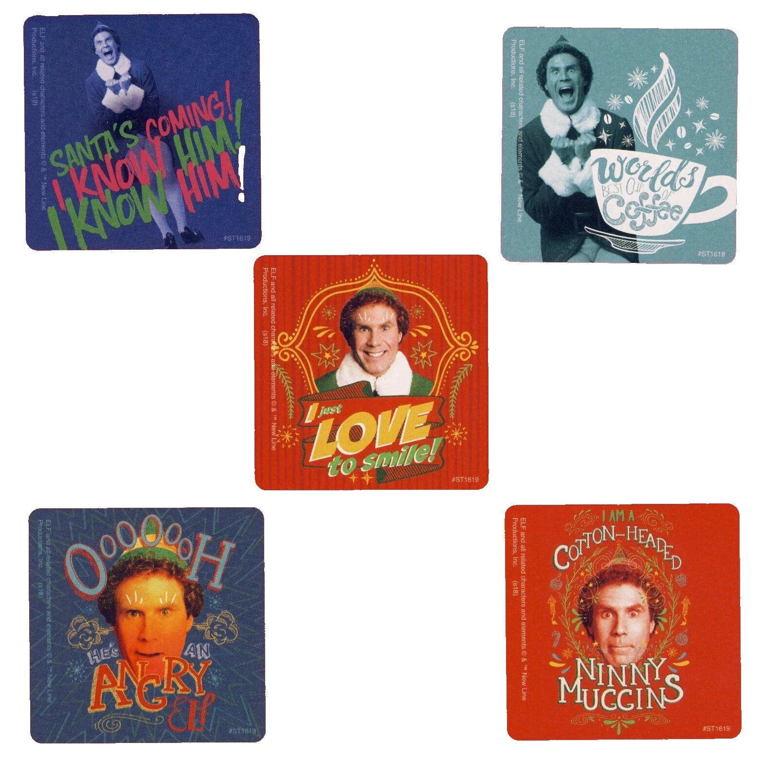 Navidad Pegatinas de TV y personajes película Fiesta Rellenos