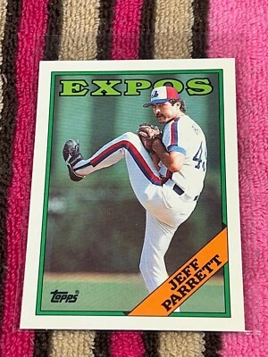 1988 TOPPS TIFFANY #588 JEFF PARRETT EXPOS VINTAGE NM-MT BASEBALL CARD !! - Photo 1/2