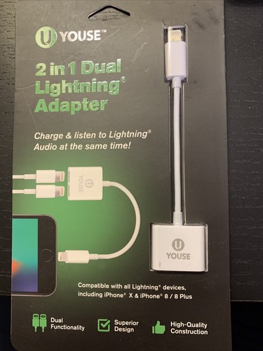 Youse 2 In 1 Dual 8-Pin Charge and 