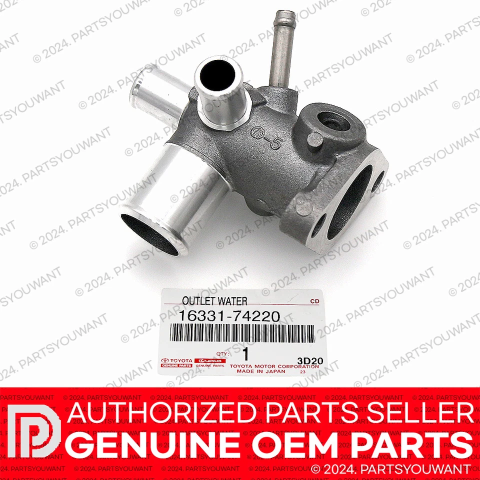 Оригинальный термостат двигателя Toyota корпус охлаждающей жидкости выпуск воды 16331-74220 от оригинального производителя - Изображение 2 из 4