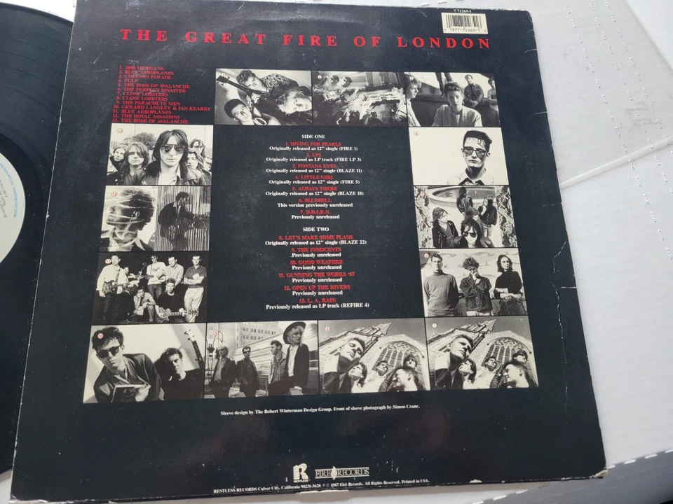 GREAT FIRE OF LONDON Pulp Rose of Avalanche Close Lobsters 1989 INDIE BRIT POP - Image 3 of 4