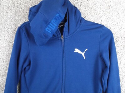 Puma フルジップジャケット 22 ネイビー Puma Full Zip Hoodie “Keeps You Dry” Navy Blue Men's Sz Medium | eBay