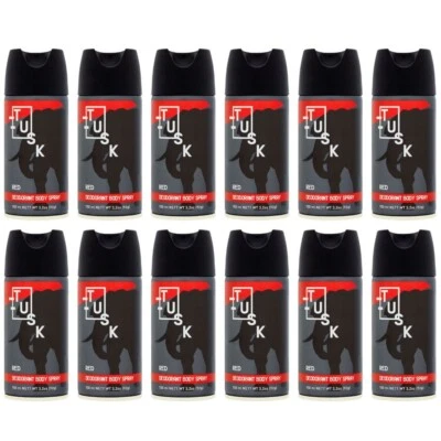 Tusk Red Deodorant Body Spray 150ml X 12