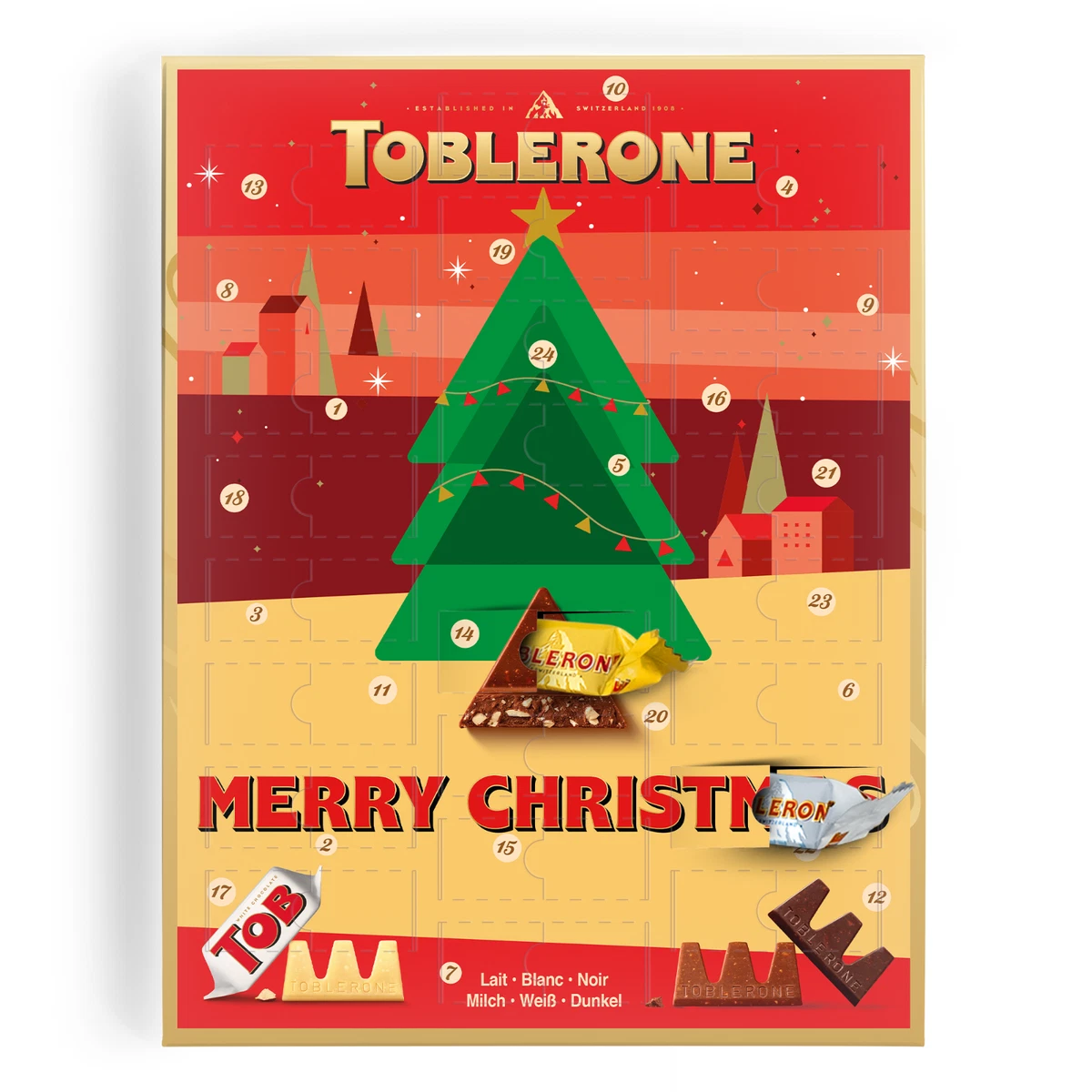 Toblerone Advent Calendar 2023 - Chocolate Advent Calendar - Christmas gift  | eBay