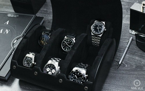 Watch Travel Case Leather Watch Case For Men Travel Watch Roll Case (VARIATIONS) - Picture 223 of 440