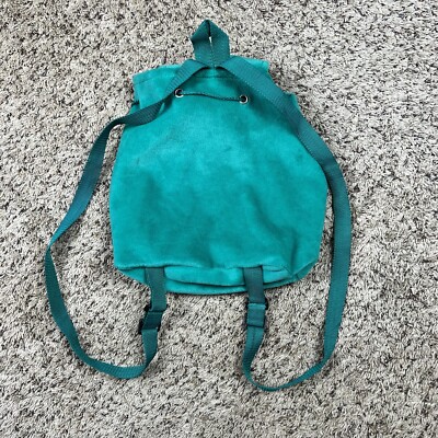 Vintage 90s NY Statue of Liberty Teddy Bear Drawstring Backpack