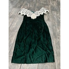 GENTLY USED VINTAGE SCOTT MCCLINTOCK 80/90'S VELVET DRESS- SIZE 8