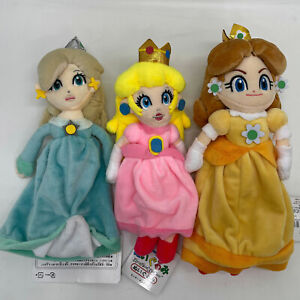 3X Super Mario Bros Princess Peach Daisy Rosalina Plush Toy Stuffed Animal 7"