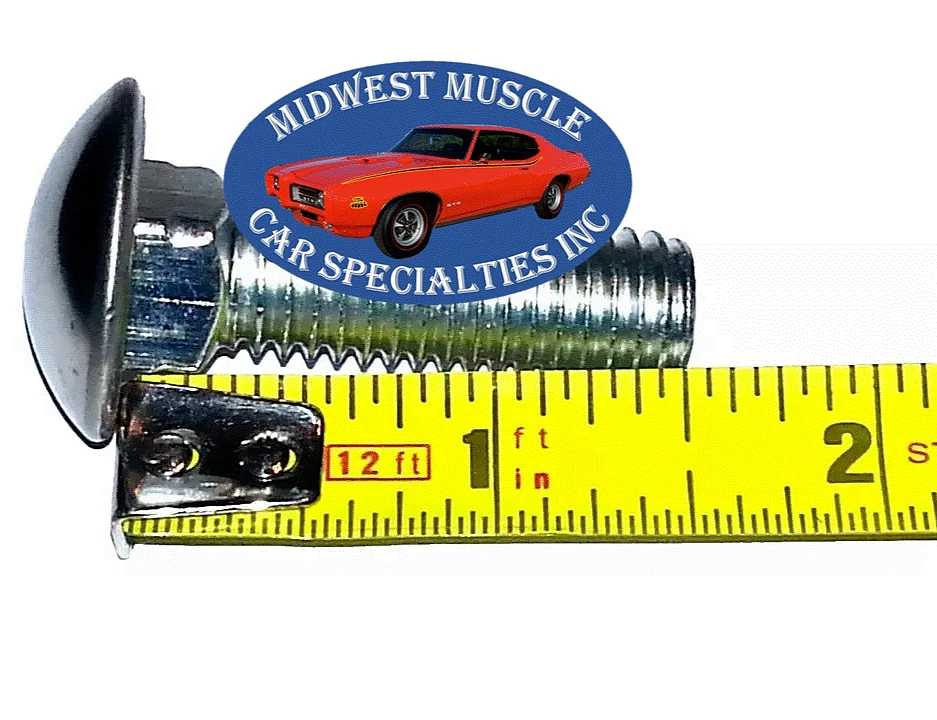 Pernos de perno de parachoques delantero trasero cabeza redonda tapado acero inoxidable Ford 7/16x1-1/2" 4 piezas B Foto 4 de 4