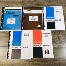 International TD-7E Crawler Tractor Service Parts Operators Manual Set Catalog