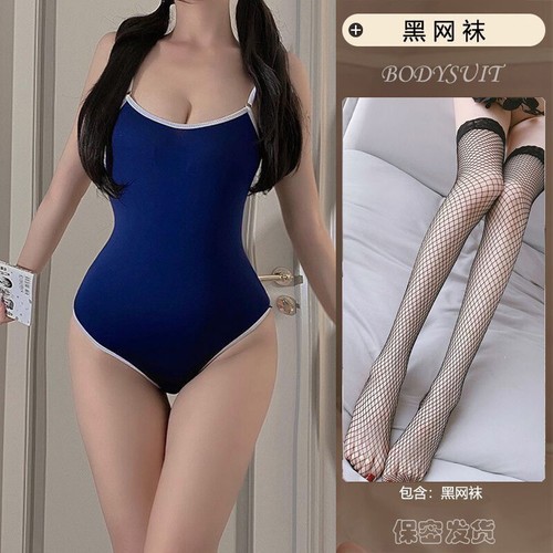 Japanese School Sukumizu Girls Sexy One Piece Lingerie Cosplay Uniform Swimwear - Picture 7 of 8