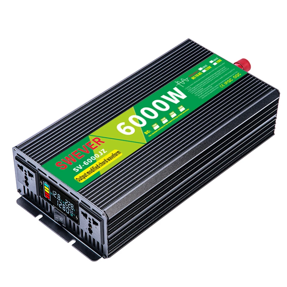Power Inverter 6000W Modified Sine Wave DC 24V/48V/60V to AC 220V Inverter Van - Image 3 of 4