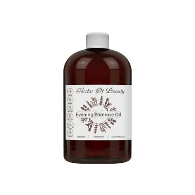 Evening primrose oil organic 100% pure unrefined cold pressed 8 oz hair skin diy
