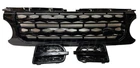 Gloss Black Front Grille And Air Vents For 10-13 Land Rover LR4 L319 New