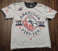 American Fighter Shirt Mens Medium Gray