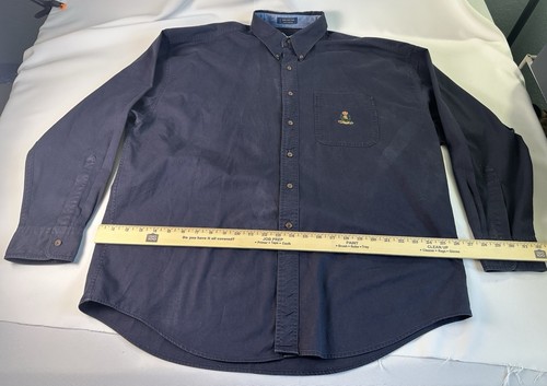 Vintage Chaps Ralph Lauren Hemd Herren XL Blau Button Down Langarm Baumwolle - Bild 3 von 6