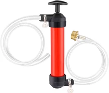 Antifreeze Siphon Hand Pump Kit - Water Fuel Transfer Pump for Gas Oil and Liqui