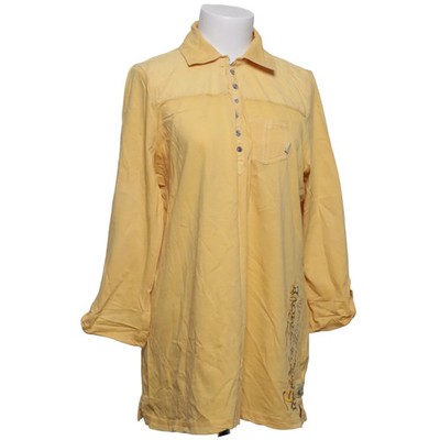 Vintage Cotton, Tunika, Größe: 44, Gelb, Baumwolle, Print, Damen #gTn