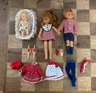Vintage Tutti & Todd Dolls with Outfits and Accessories  Mattel 1960s