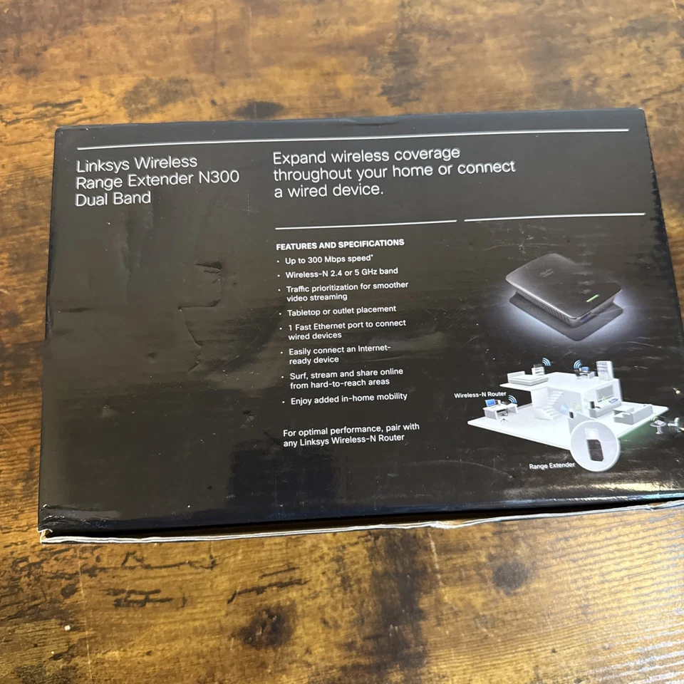 Linksys Wireless-N Range Extender RE1000-NT N300 - Image 3 of 4