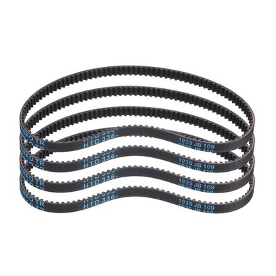 4pcs HTD-3M Rubber Timing Belt 112 Teeth 336mm Pitch Length x 6mm Width