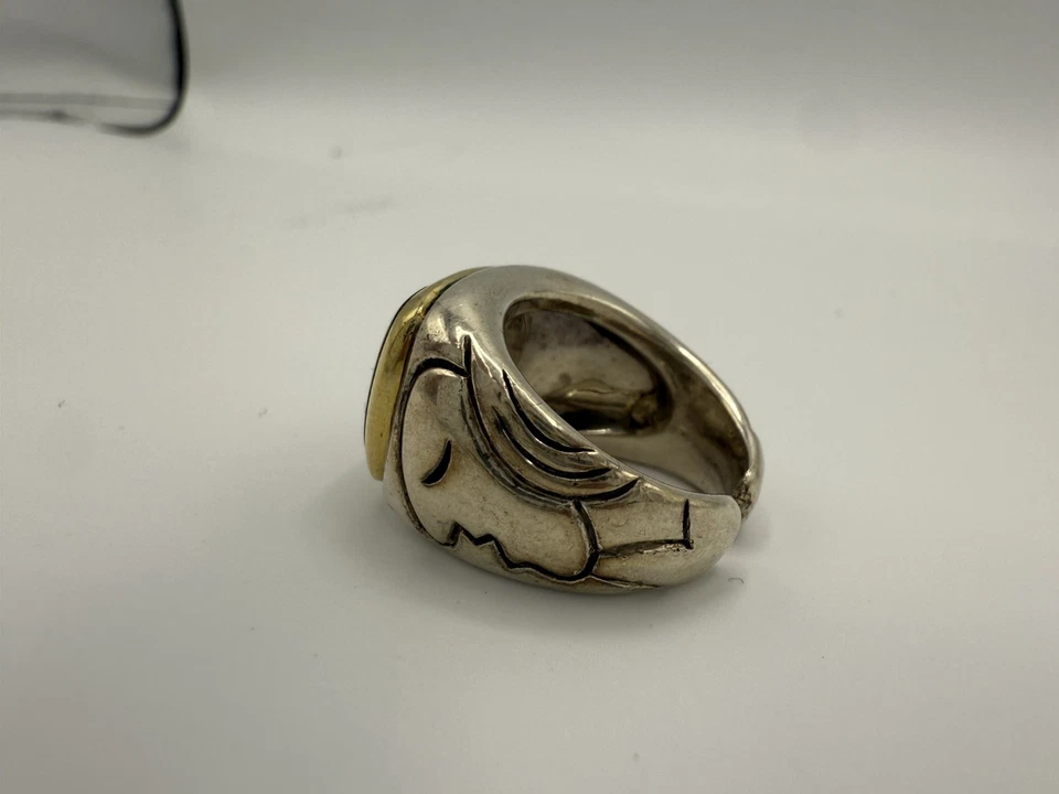 Vintage Eric Grossbardt Picasso Ring Size 8 - Image 3 of 4