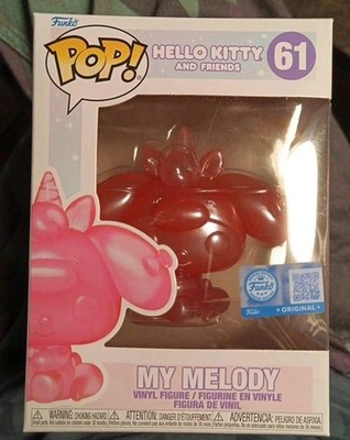 Funko Pop Hello Kitty My Melody # 61 Translucent Pink With ATV Pop Protector