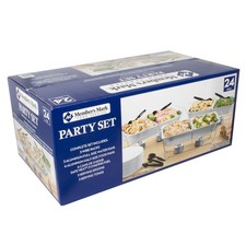 Party Set with Safe Heat Chafing Fuel 24 Pc