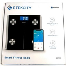 Etekcity Smart Fitness Scale ESF93 Bluetooth Digital Body Weight Scale Black