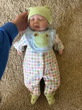 Paradise galleries “Sleepy Frog” 20 inch reborn boy doll 