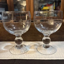 Princess House Moderna Crystal glass 2 Pcs  #3643