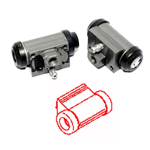 Fit Nissan Micra March 4th Gen 5-Door K13 2010-13 Rear Wheel Brake Cylinder Pair - Picture 4 of 6