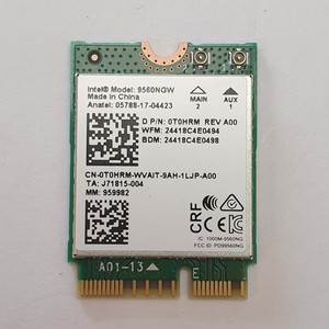 Dell Latitude 7200 2 in 1 Intel 9560NGW WLAN Bluetooth Karte Wireless Module