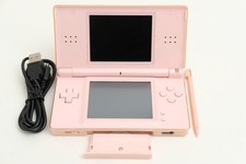 Nintendo DS Lite Coral Pink w/charger stylus gba dust cover USG-001 CLEAN NICE