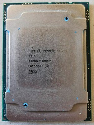 Intel SRFBB Xeon Silver 4216 2.10GHz LGA3647 Socket Server CPU Processor #413