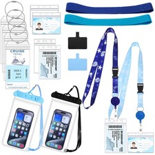 Cruise Ship Essentials 2026 Must Haves Set, 2 Pack Lanyards for Cruise Ship C...
