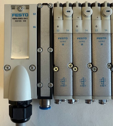 Festo Ventilinsel VMPA-KMS1-24-5 / MPA2-MPM-EMM-4 - Picture 2 of 10