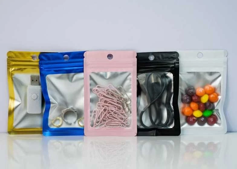 Bolsa auto-selante preta fosca com janela transparente para embalagem arte artesanato - Imagem 4 de 4