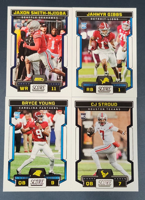2023 Score Football BASE Rookies 301-400 You Pick - 2 Card Minimum