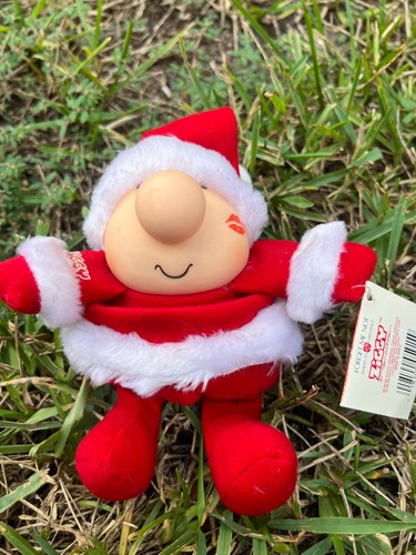 Vintage 1988 Ziggy "I Love You" Santa Weihnachten Plüsch 6,5 Zoll Sammlerstück mit Etikett! - Bild 2 von 2